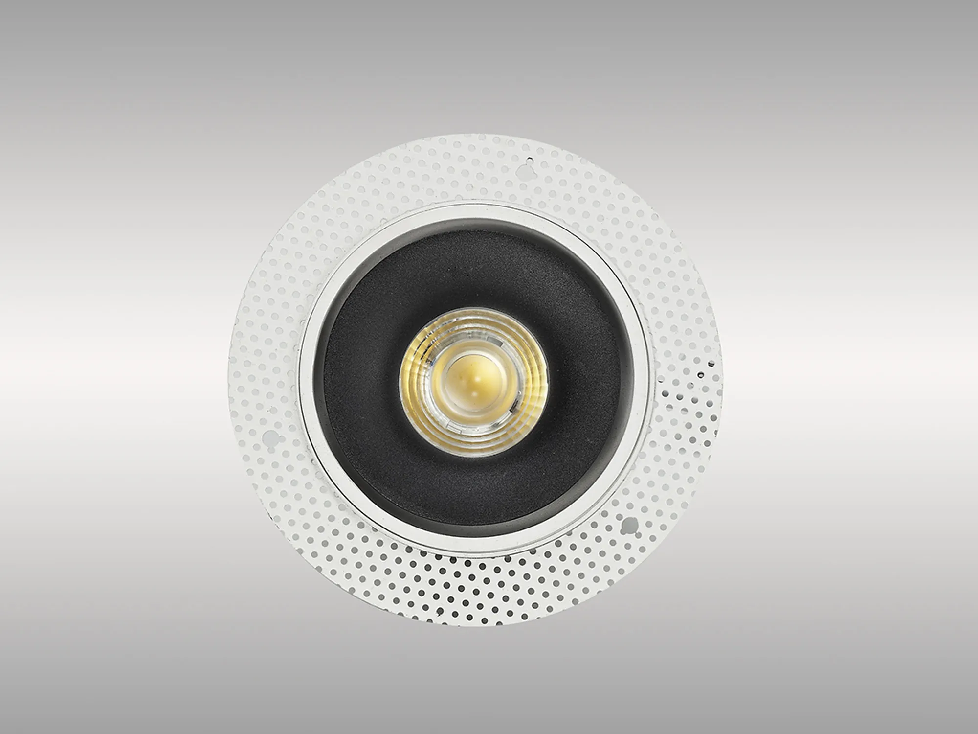 Bolor T 9 Tridonic Powered 9W 3000K 840lm 36° CRI>90 LED Engine White/Black Trimless Fixed Recessed Spotlight, IP20 DM202075  Dlux Bolor T 9